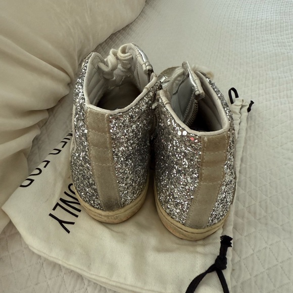  Women\'s Slide Glitter High Top Sneakers
